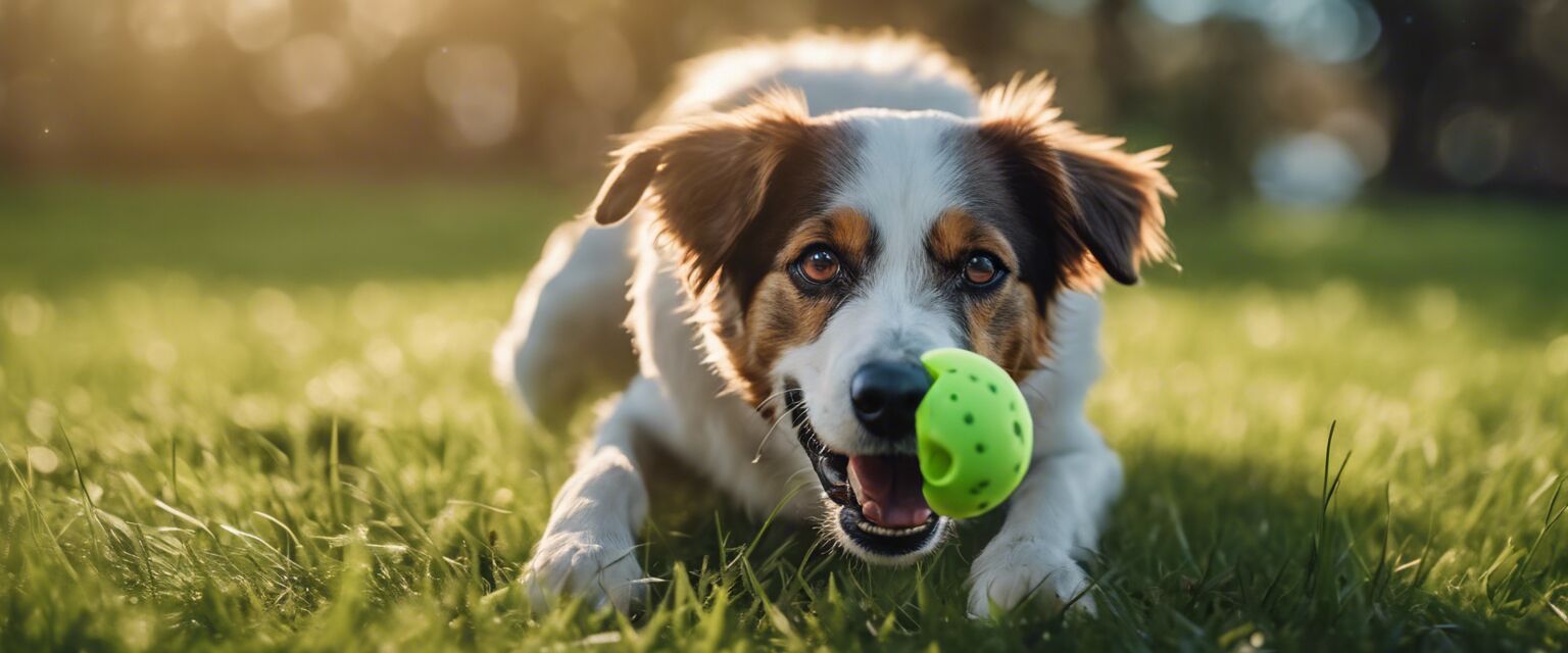 Dog Playing with Toy Image