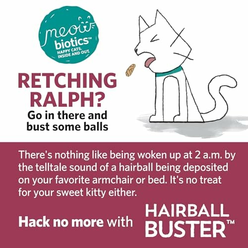 Meowbiotics Hairball Buster Powder